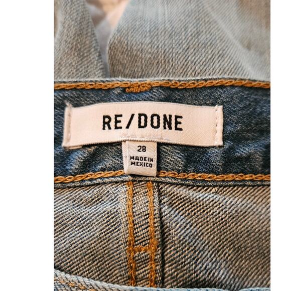 NWT RE/DONE Mid-Rise Kick Flare Solid Women's Jeans in Marea Size 28 - Picture 8 of 13